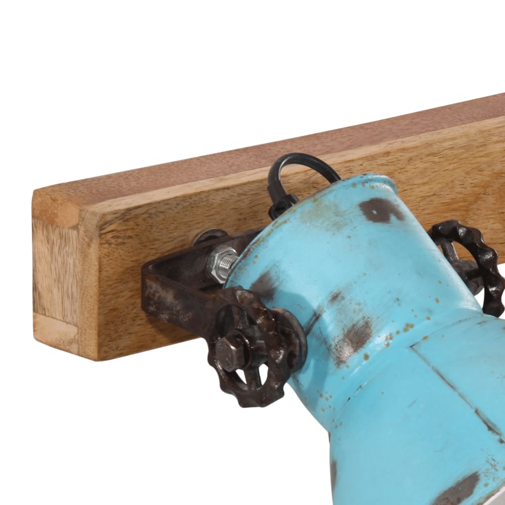 Wall lamp 25 w 45x25 cm e27 rustic blue - number 5.