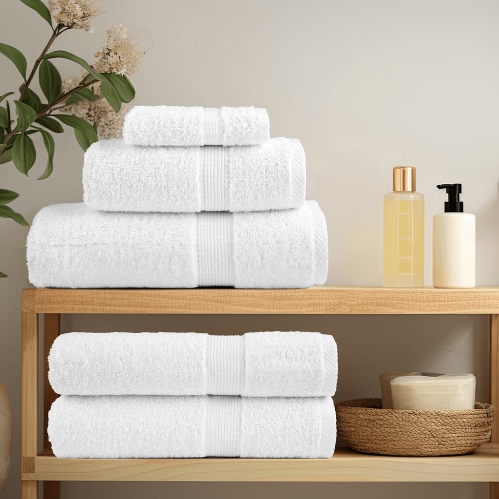 Towels 8 pcs. premium solund 600 g/m2 - white, 1 - number 3.