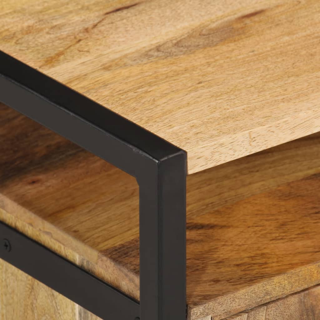 Zidni noćni ormarić 35x35x25 cm puno bagremovo drvo - number 6.