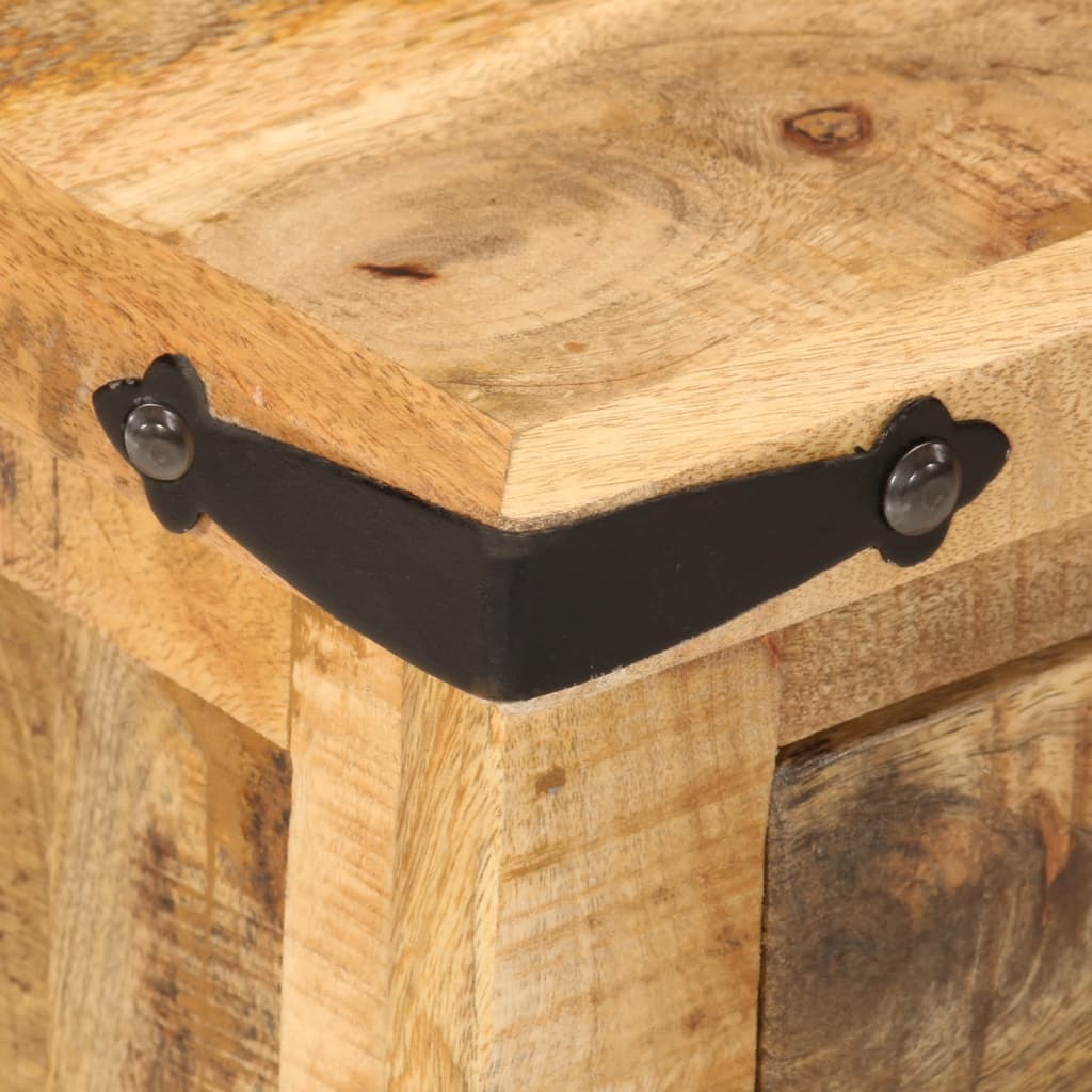 Stolik nocny 40x35x50 cm lite drewno mango - number 6.