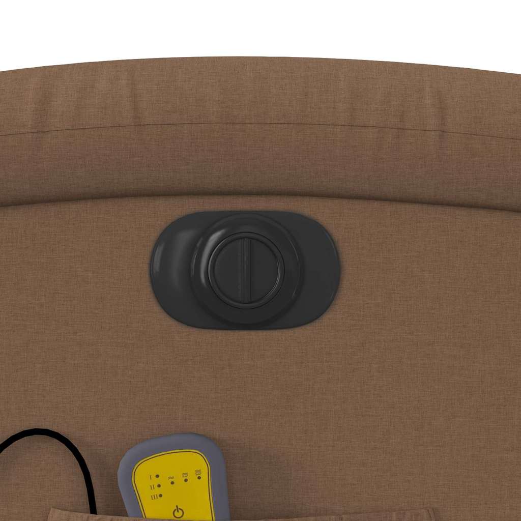Elektrisk massagestol med løftefunktion stof - brun, 1, eldrevet tilbagelæningsfunktion, ja - number 12.