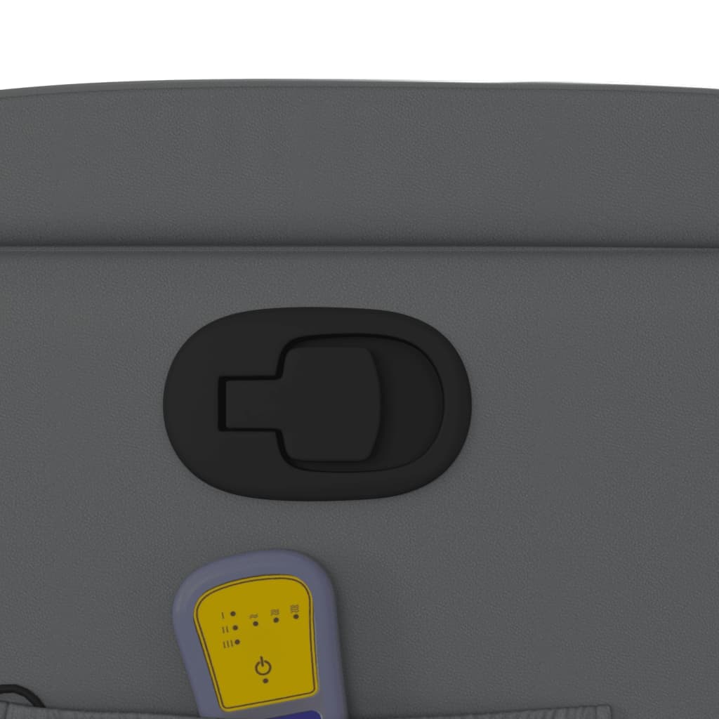 Fotel podnoszony z funkcją masażu, skóra ekologiczna - szary, 1, funkcja ręcznego odchylania, tak - number 12.