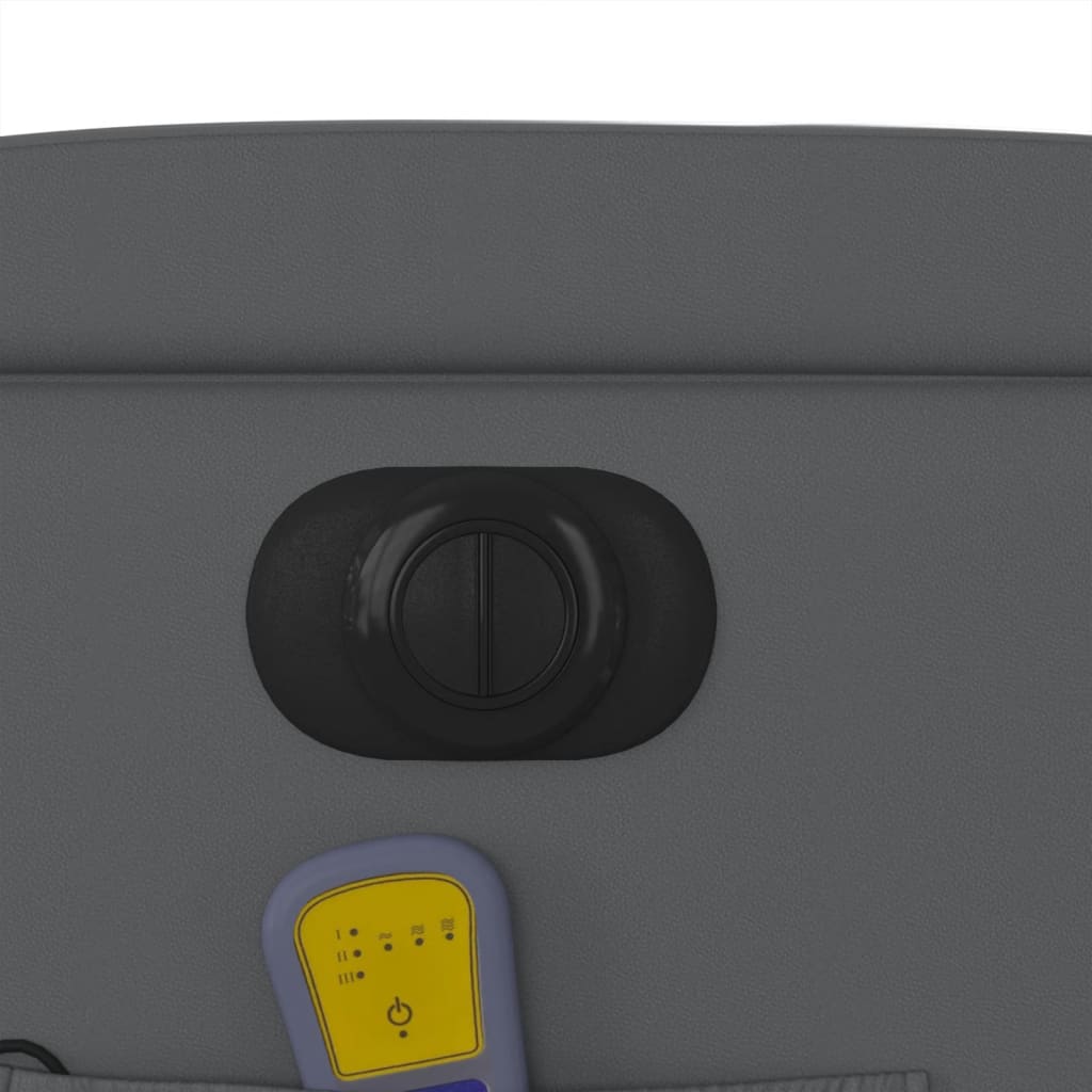 Fotel masujący elektryczny skóra ekologiczna - szary, 1, funkcja elektrycznego odchylania, tak - number 12.