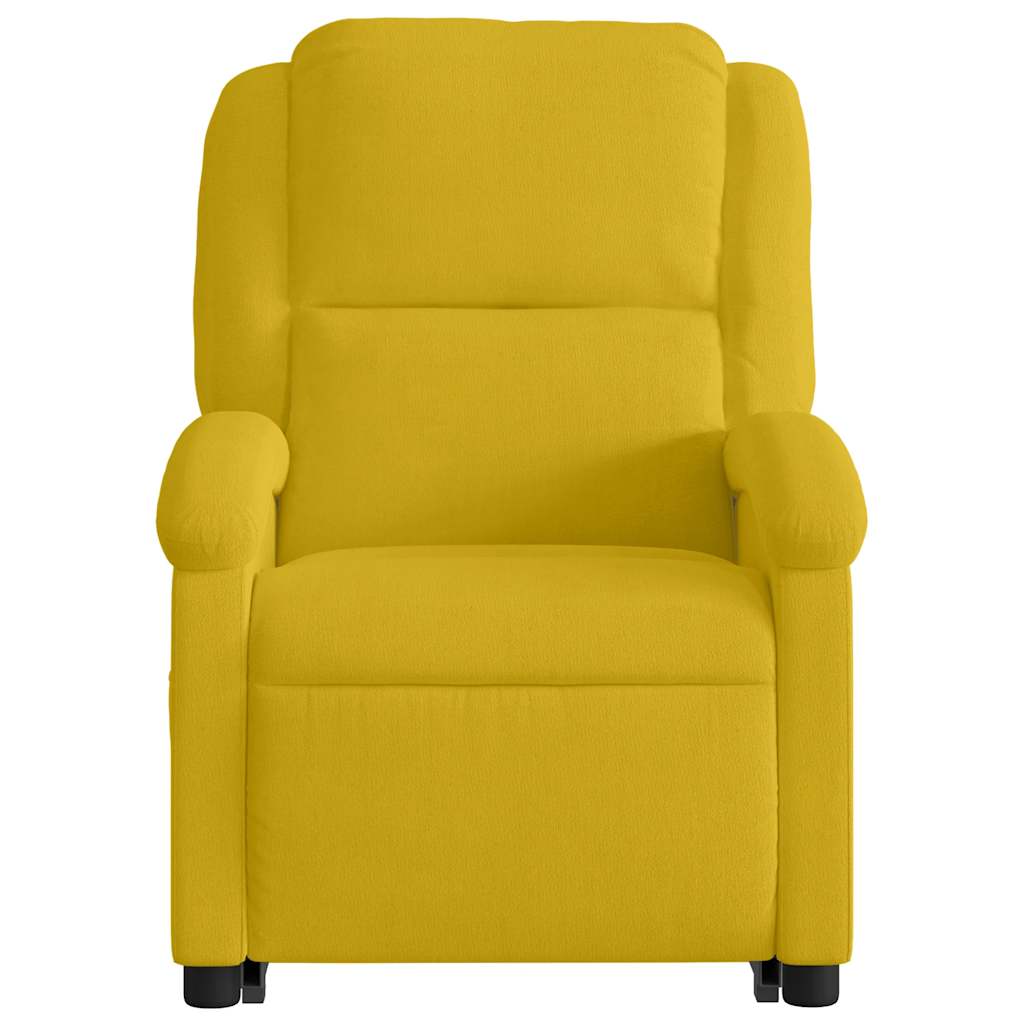 Fotel podnoszony z funkcją masażu aksamitny - żółty, 1, funkcja odchylania manualnego, tak - number 9.