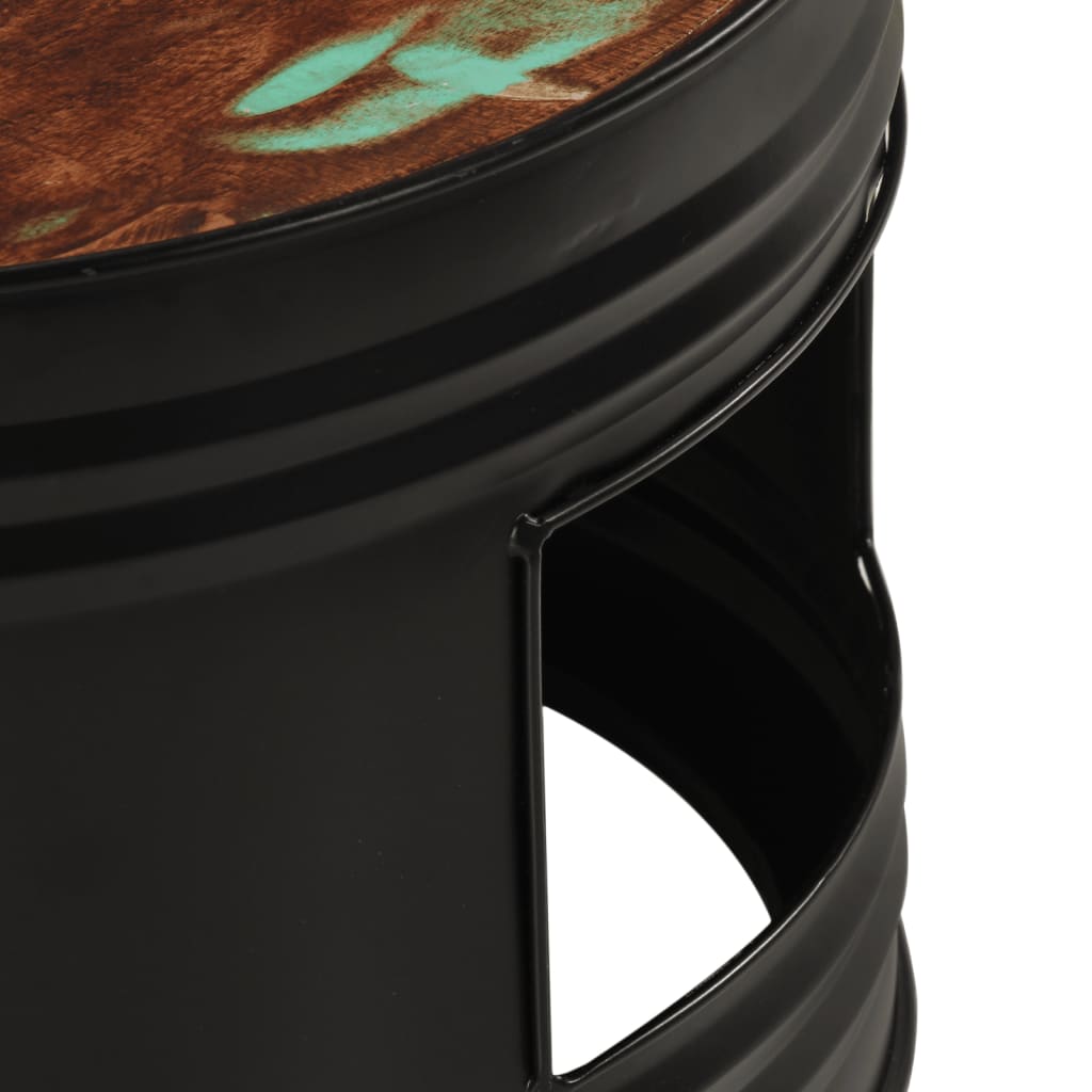 Barborde 3 stk. trommeformet massivt akacietræ - number 9.