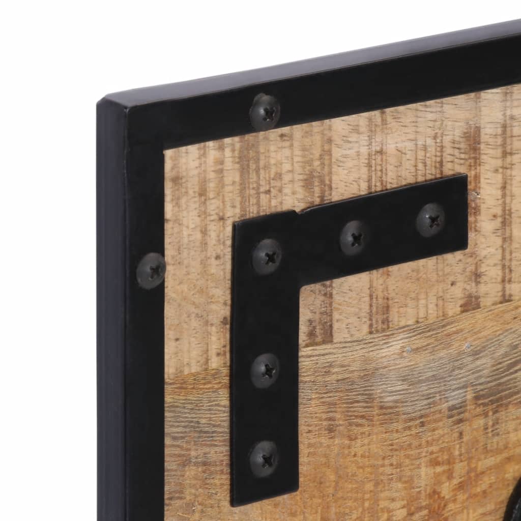 Portemanteaux 2 pcs. 80x8x25 cm bois de manguier massif brut - number 5.