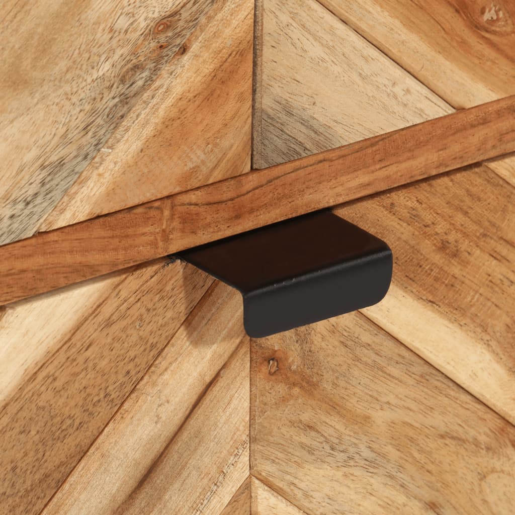 Szafka łazienkowa 40x30x100 cm solid acacia wood and iron - number 6.