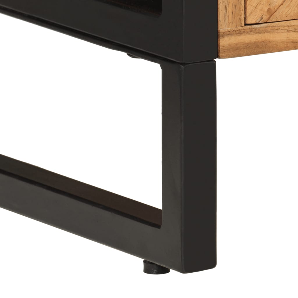 Szafka łazienkowa 40x30x100 cm solid acacia wood and iron - number 9.