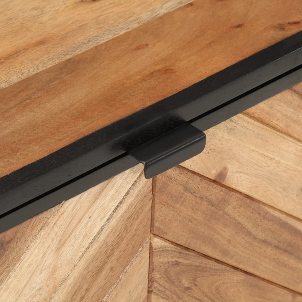 Kutija za odlaganje 60x30x30 cm čvrsto akacijsko stablo i željezo - number 6.