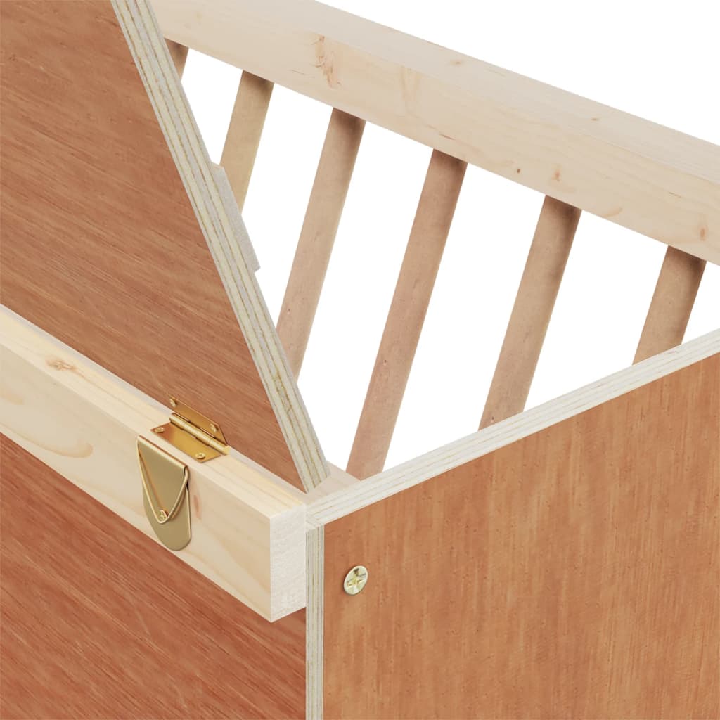 Mangeoire automatique pour lapin 37x18,5x23 cm pin massif - 37 x 18,5 x 23 cm - number 7.