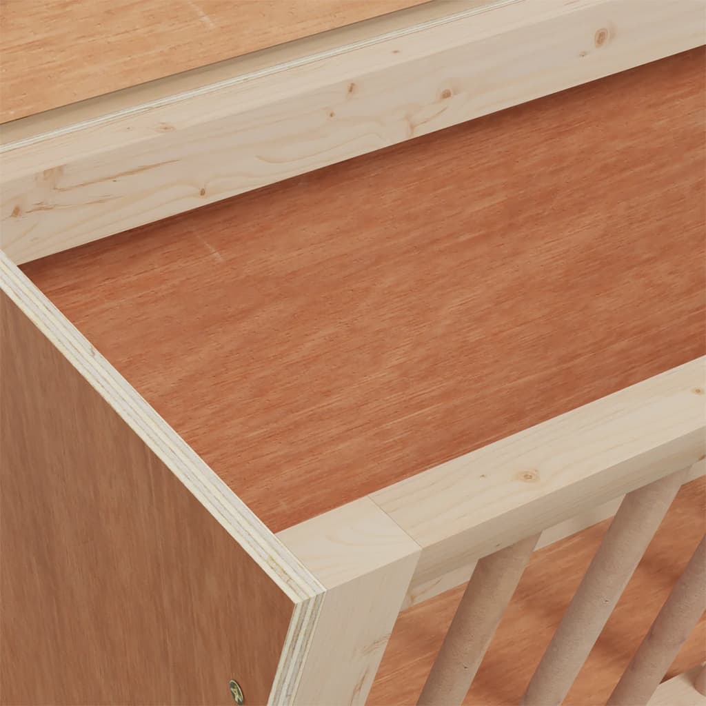 Mangeoire automatique pour lapin 37x18,5x23 cm pin massif - 37 x 18,5 x 23 cm - number 8.