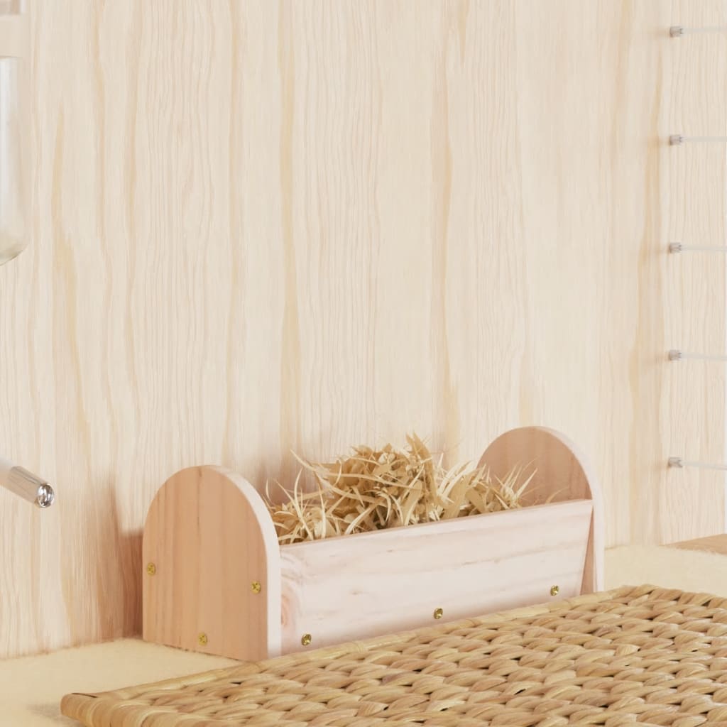 Mangeoire automatique pour lapin 28x10x10 cm pin massif - number 1.