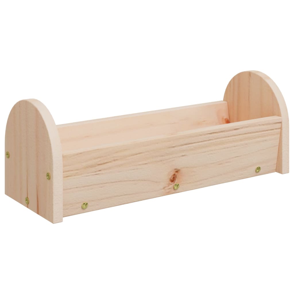 Mangeoire automatique pour lapin 28x10x10 cm pin massif - number 5.