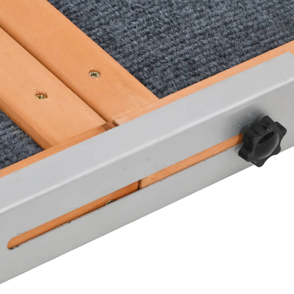 Rampe pour chien 120x30 cm bois de pin massif gris - number 10.