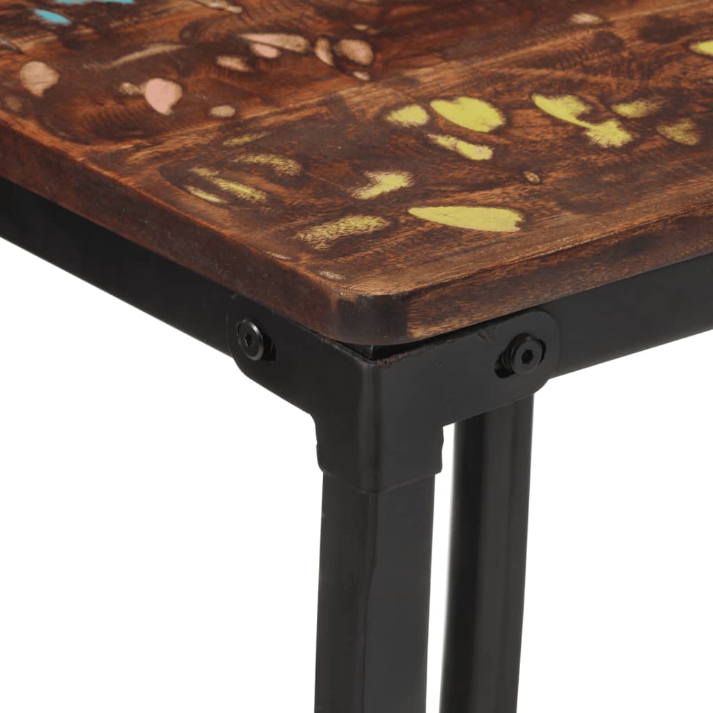 Bar stołki komputery. masywne drzewo recyklingowe - 4, reclaged z litego drewna - number 8.