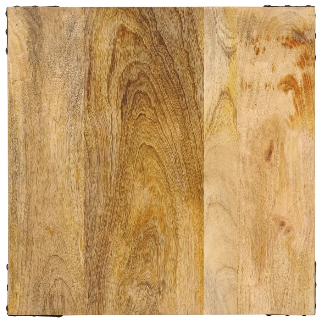 Stolik pomocniczy 45x45x50 cm lite drewno mango i żelazo - number 4.