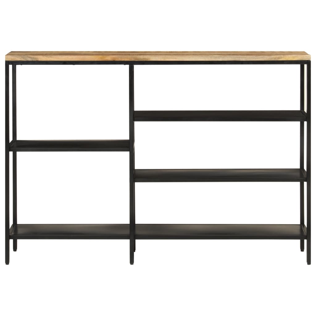 Stół konsolowy 110x30x75 cm lite drewno mango i żelazo - number 2.