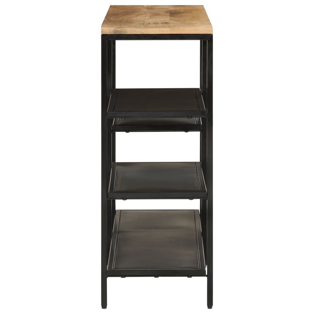 Stół konsolowy 110x30x75 cm lite drewno mango i żelazo - number 3.