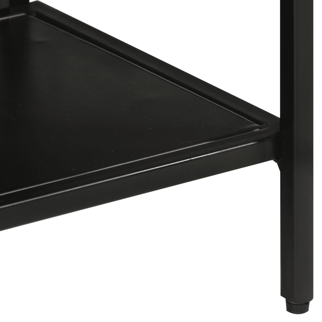 Stół konsolowy 110x30x75 cm lite drewno mango i żelazo - number 6.