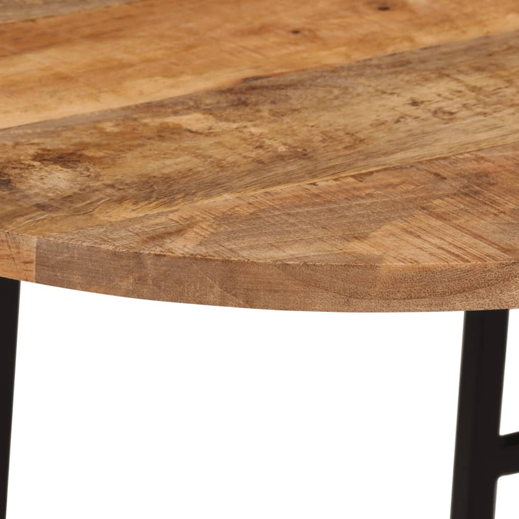 Indskudsborde 3 stk. massivt mangotræ og jern - number 5.