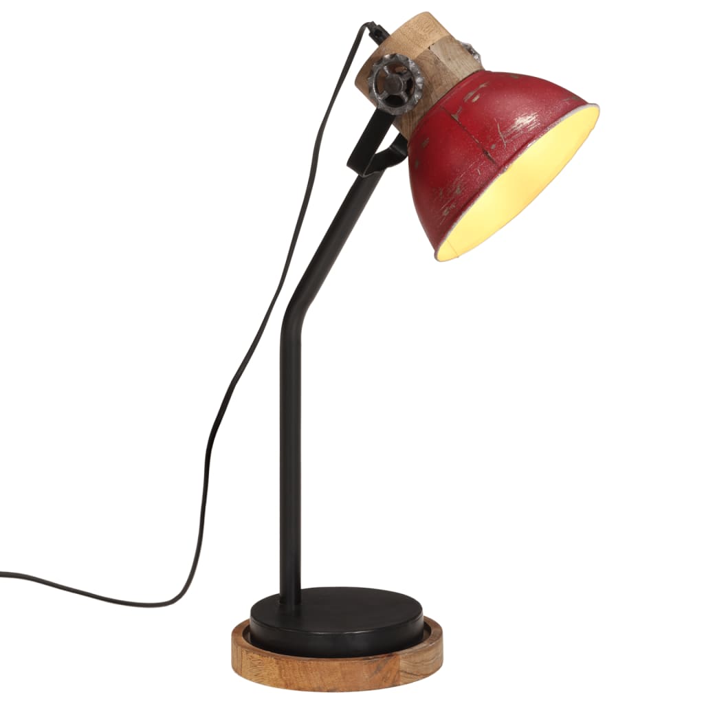 Desk lamp 25 w 18x18x60 cm e27 rustic - red, 1 - number 1.