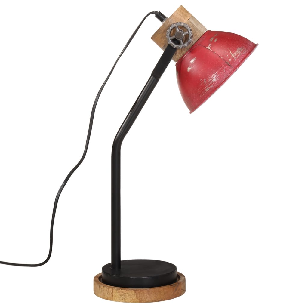 Desk lamp 25 w 18x18x60 cm e27 rustic - red, 1 - number 4.