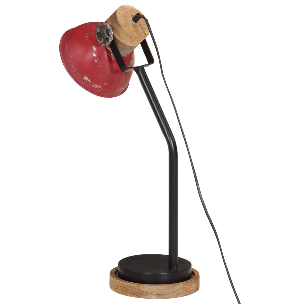 Desk lamp 25 w 18x18x60 cm e27 rustic - red, 1 - number 5.