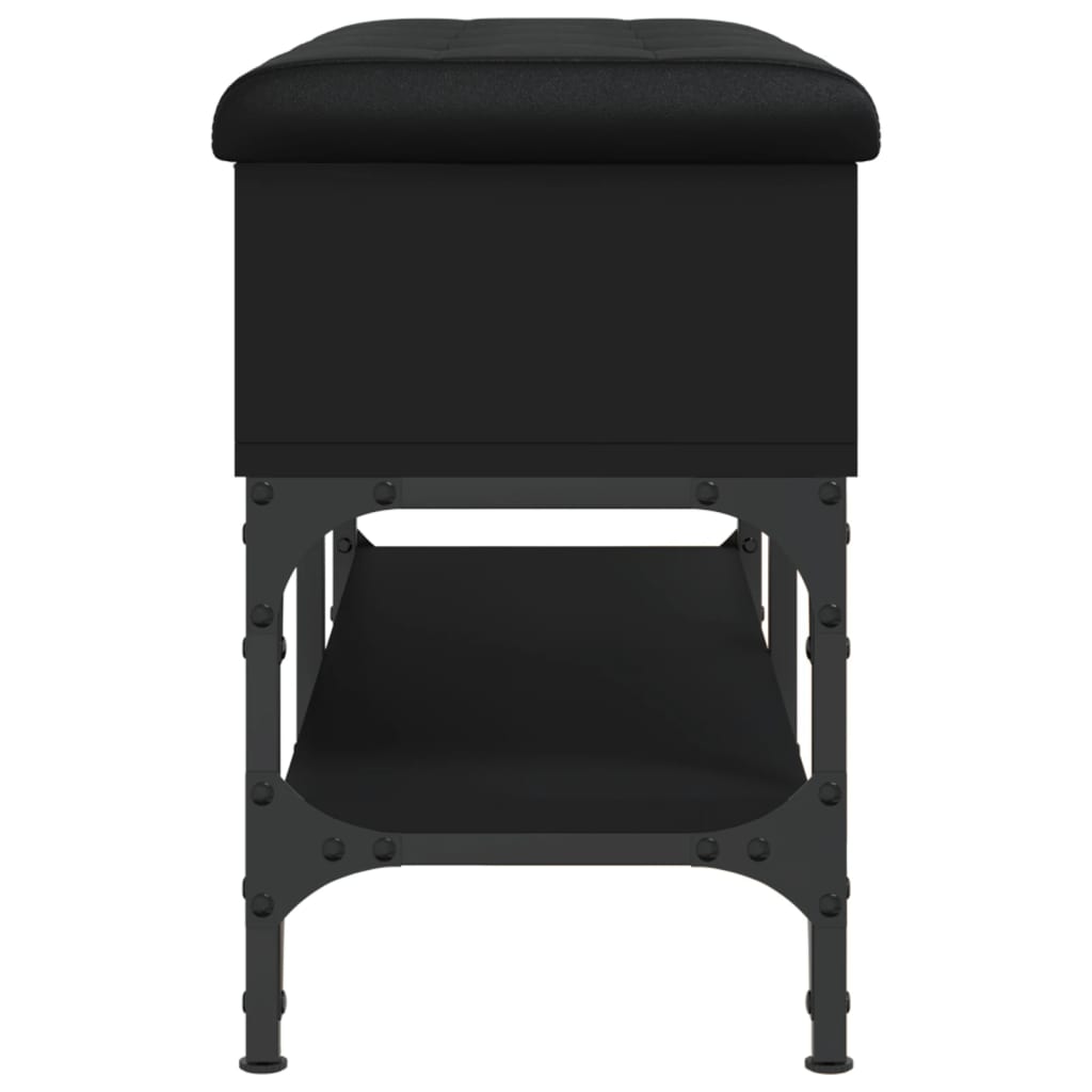 Ławka na buty z drewna klejonego - dąb wędzony, 102 x 32 x 45 cm - number 7.