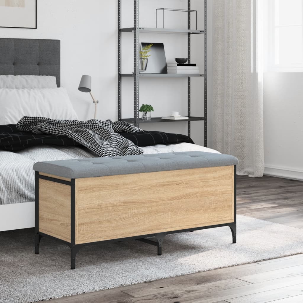 Skobænk konstrueret træ - sonoma-eg, 102 x 42 x 45 cm - number 3.