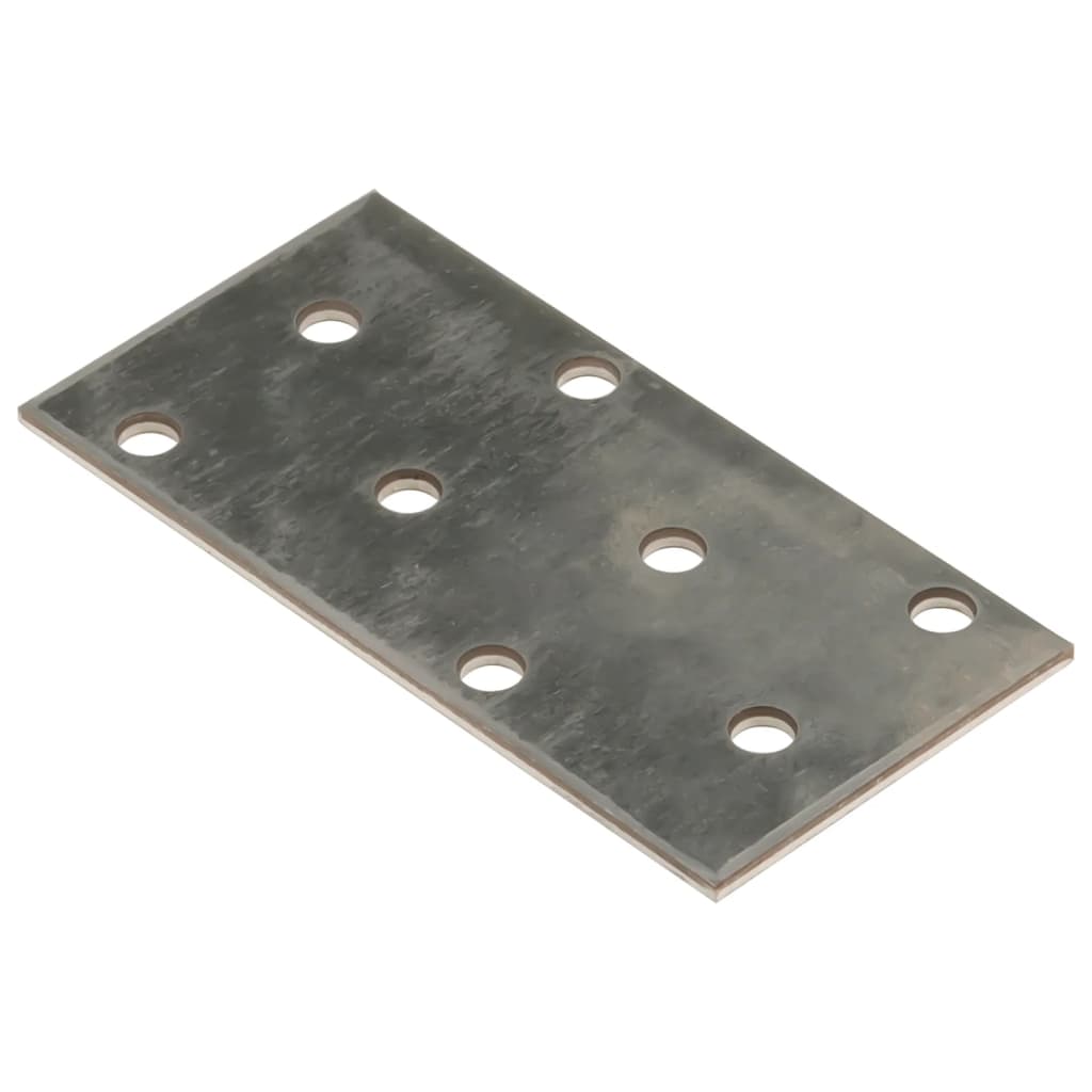 Perforerede plader 60 stk. 2 mm galvaniseret stål - 80 x 40 mm, 1 - number 2.