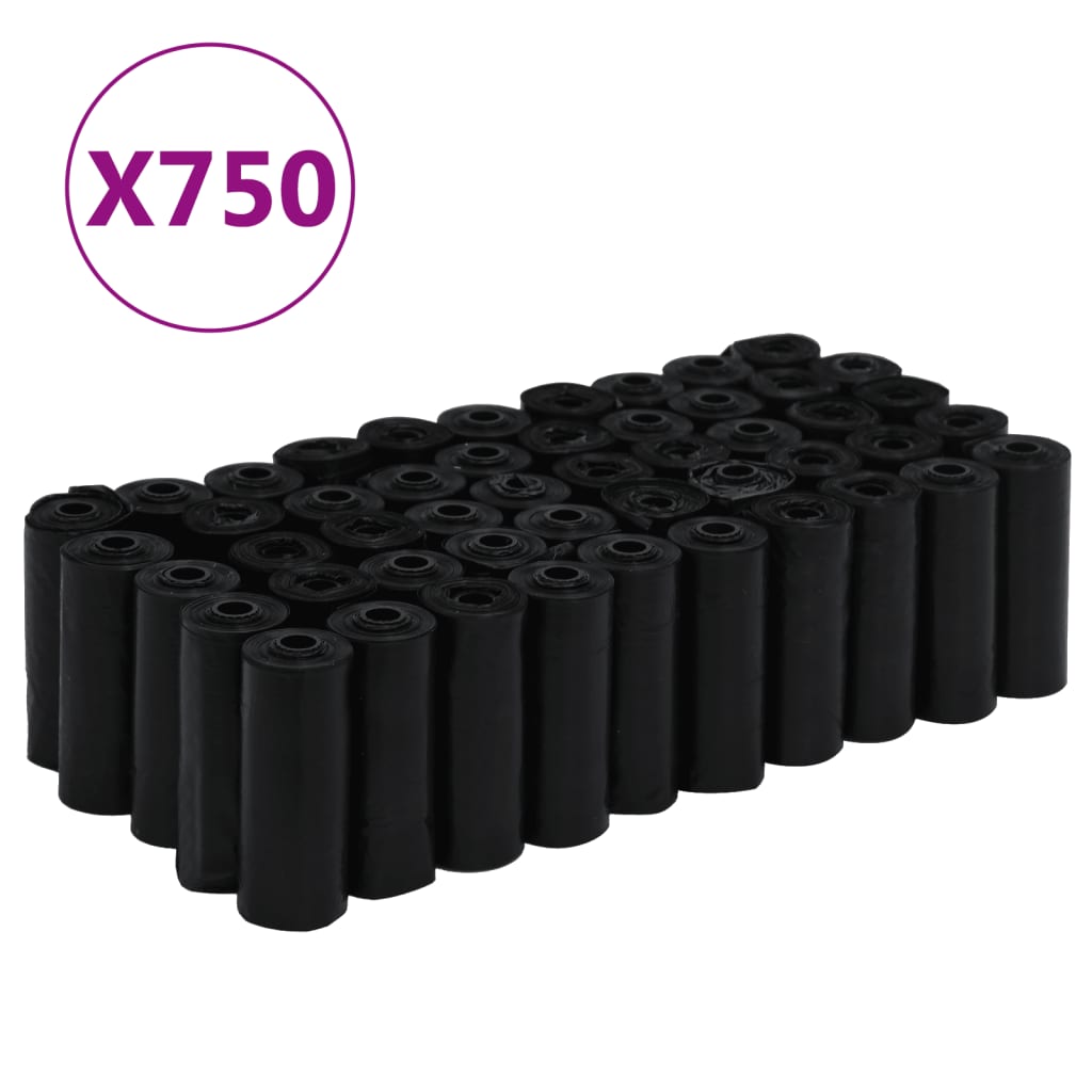 Sacs pour chien 750 pcs. 30x20 cm pe noir - number 2.