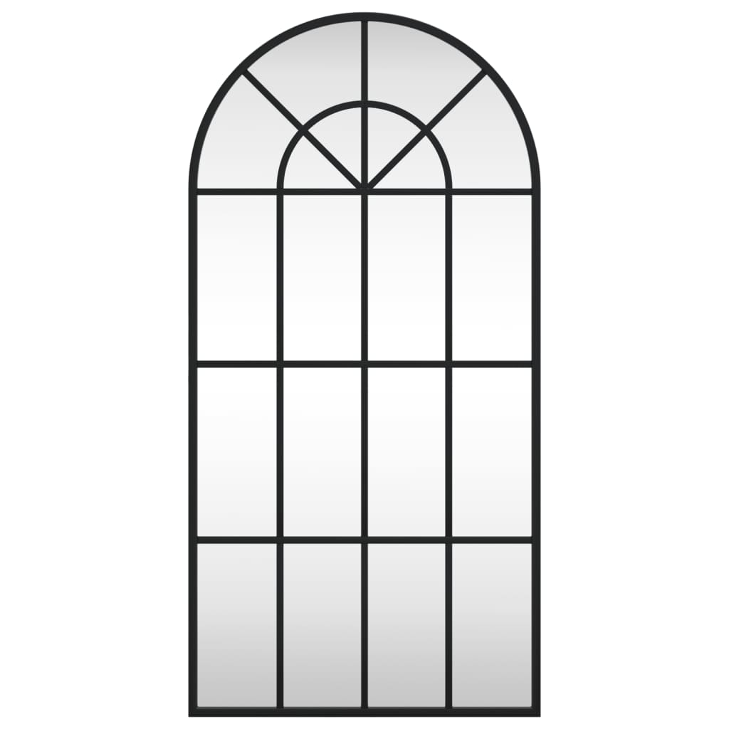 Vægspejl buet jern sort - 40 x 80 cm, 1 - number 3.