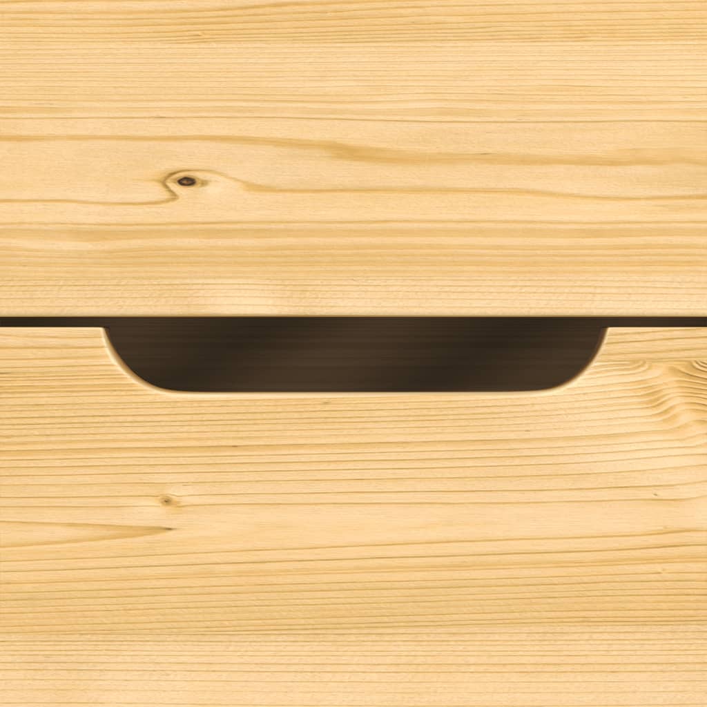 Válenda s pěti zásuvkami irun 90x200 cm masiv borovice - hnědá - number 7.