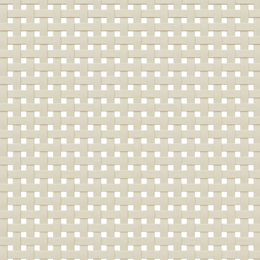 Sofabord senja 100x55x33 cm rattan-look massivt træ - hvid, 1 - number 9.