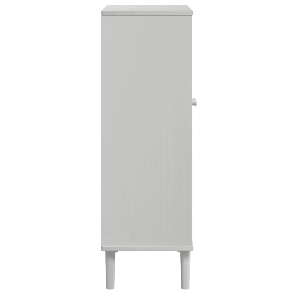 Ormarić za cipele senja 59,5x35x107 cm masivno drvo izgled ratana - number 6.