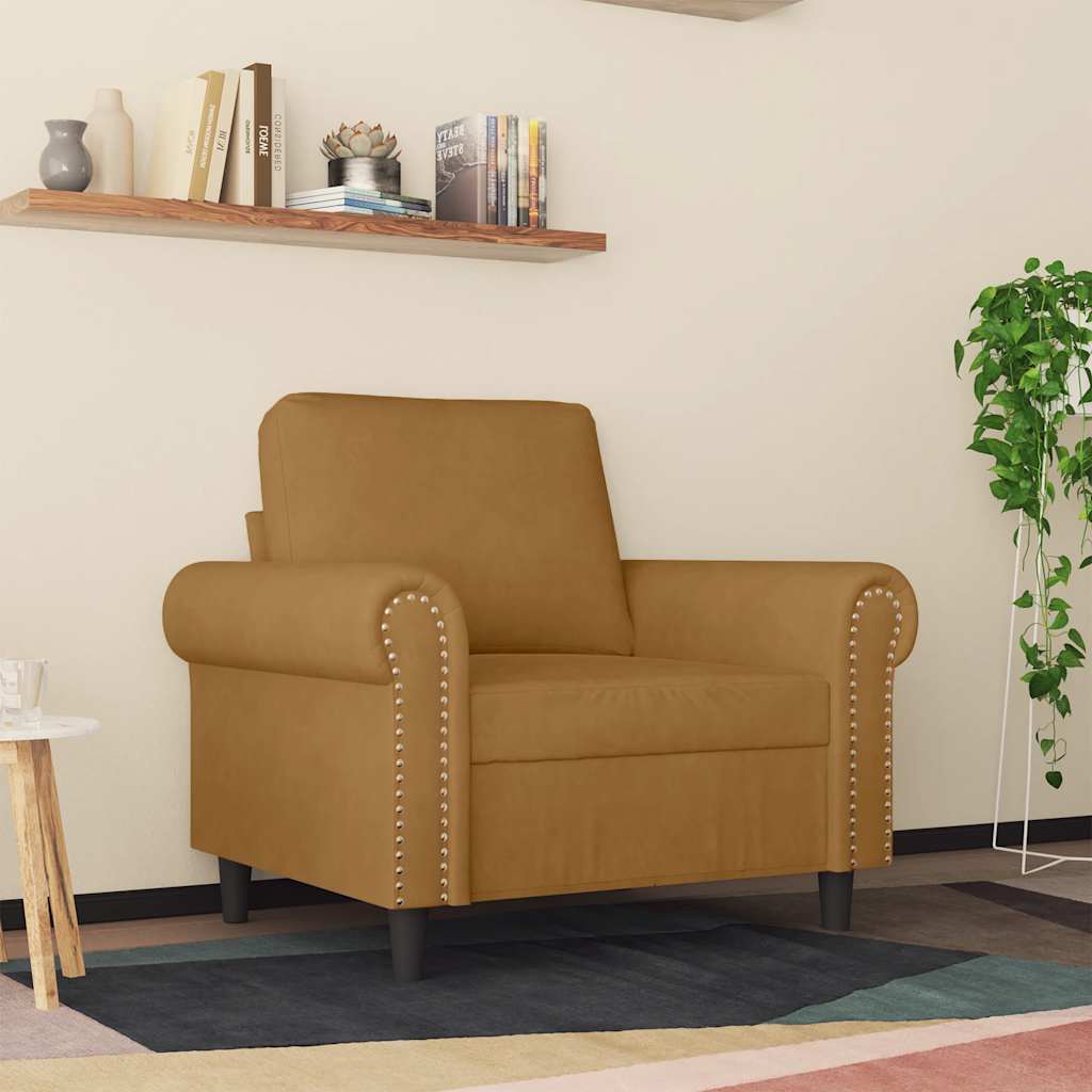 Lenestol velour - brun, 60 cm - number 3.