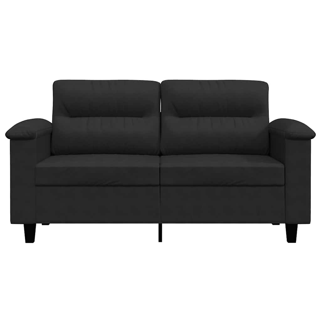 2-seters sofa mikrofiberstoff - svart, 120 cm - number 4.
