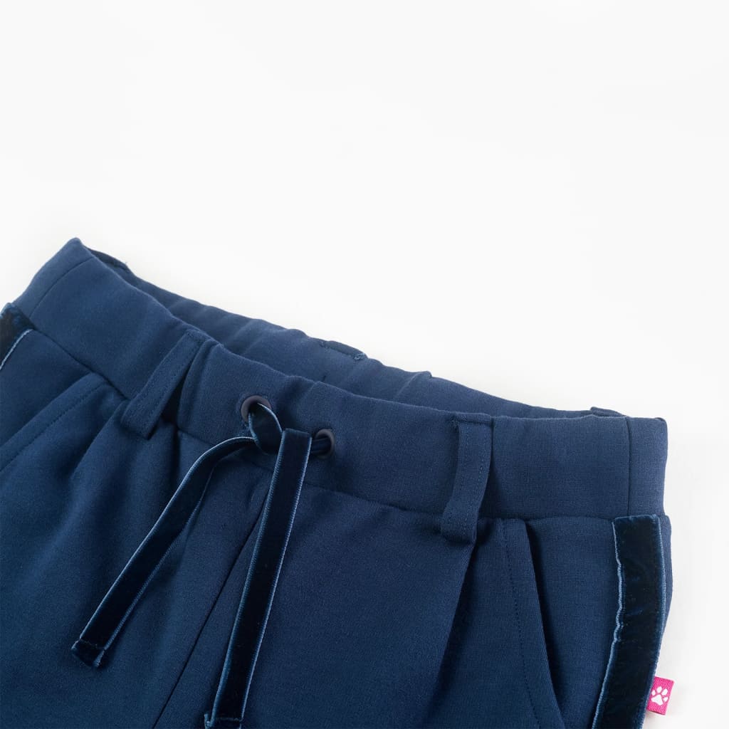 Pantalon pour enfant taille 92 bords noirs bleu marine - 92 (1 5-2 ans) - number 3.