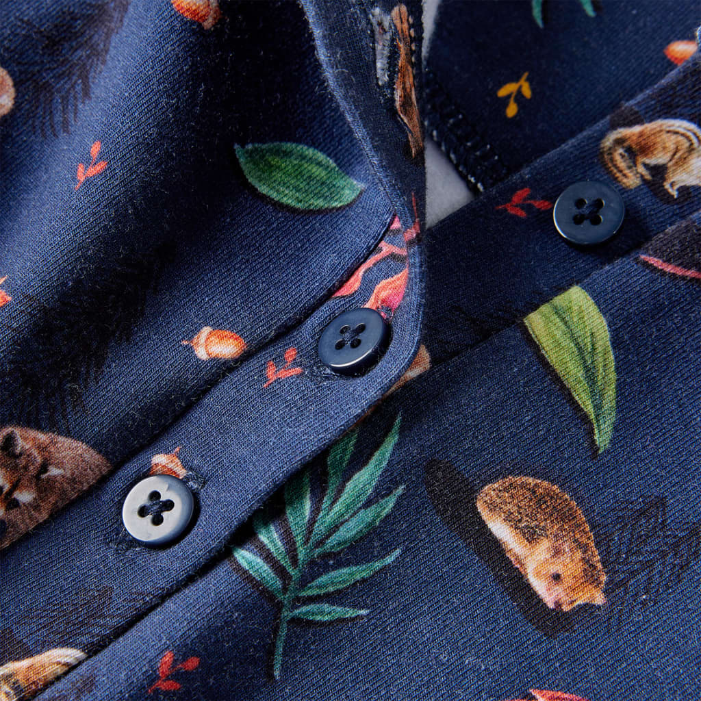 Robe à manches longues pour enfant taille 92 bleu marine - 92 (1 5-2 ans) - number 6.