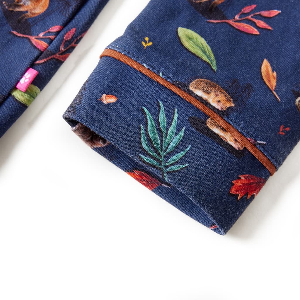 Robe à manches longues pour enfant taille 92 bleu marine - 92 (1 5-2 ans) - number 5.