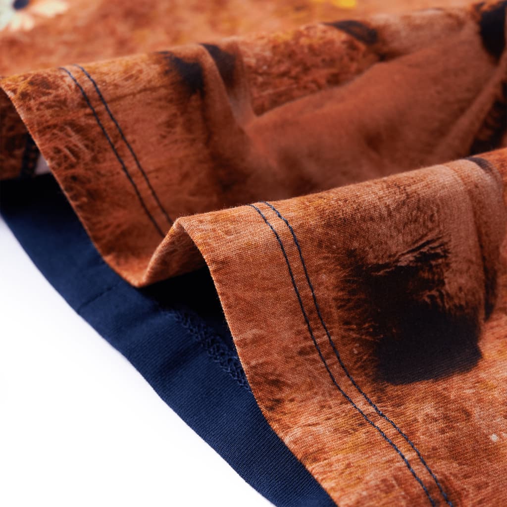 Robe à manches longues pour enfant taille 92 - couleur cognac, 116 (5-6 ans) - number 6.