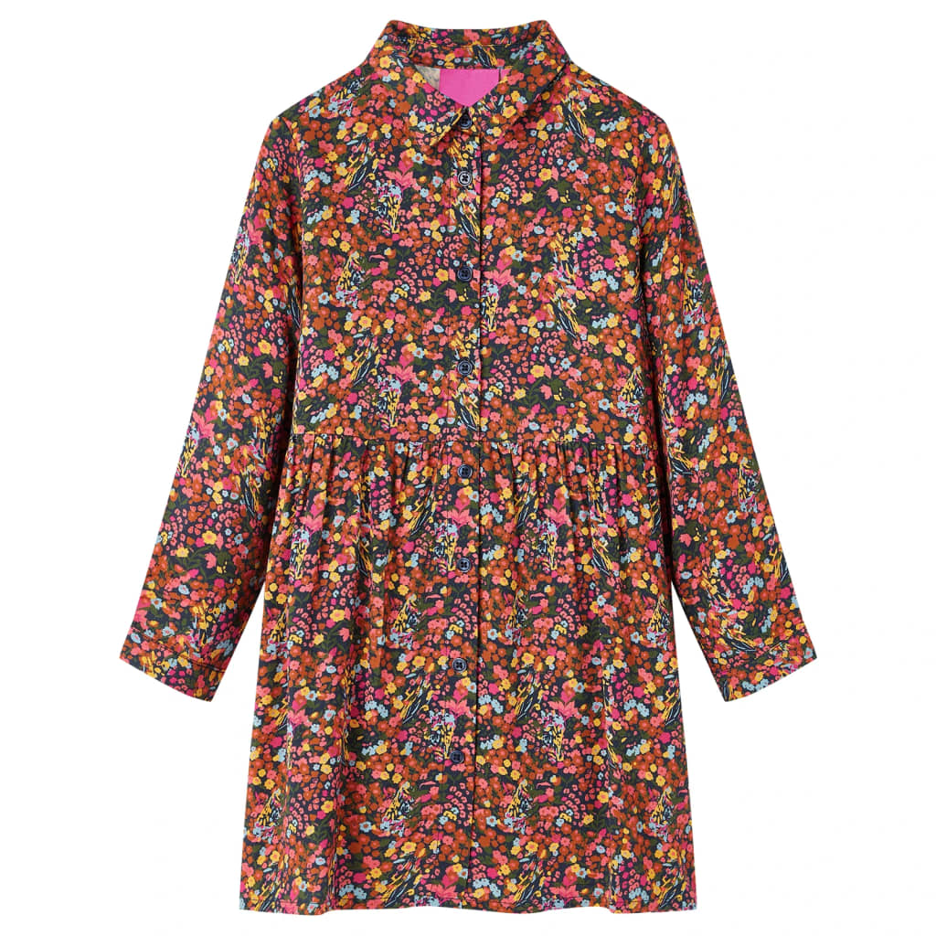 Robe à manches longues pour enfant taille 92 multicolore - 92 (1 5-2 ans) - number 1.