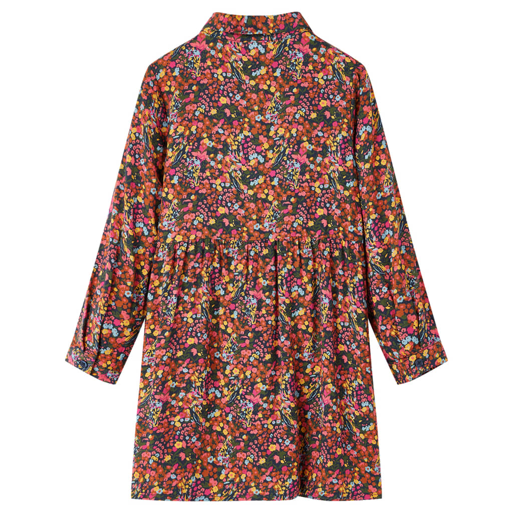 Robe à manches longues pour enfant taille 92 multicolore - 92 (1 5-2 ans) - number 2.
