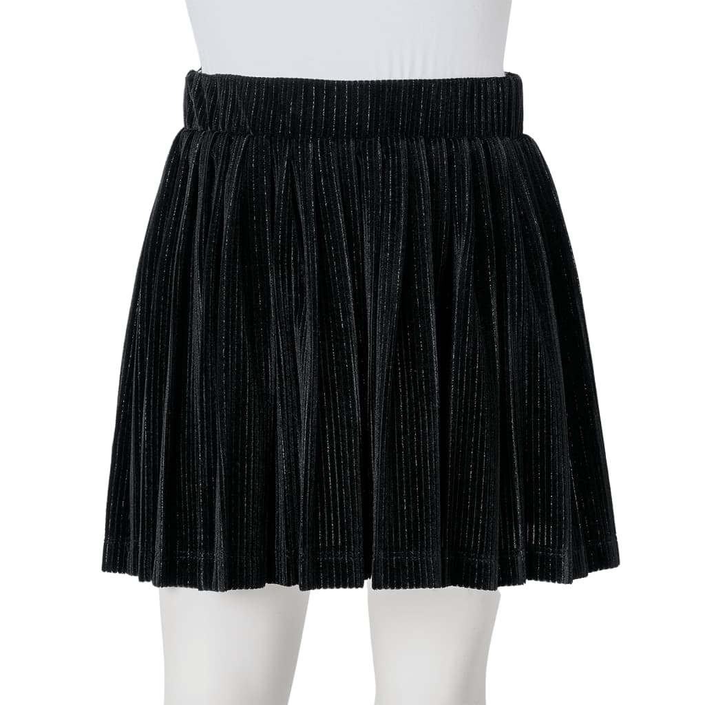Jupe pour enfant taille 92 plissée avec lurex noir - 92 (1 5-2 ans) - number 8.
