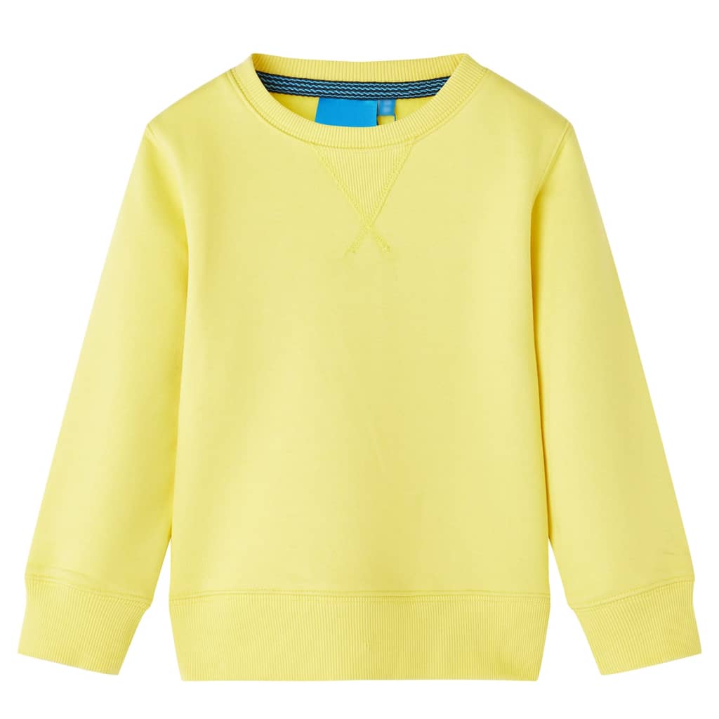 Sweat-shirt pour enfant taille 92 jaune clair - 92 (1 5-2 ans) - number 1.