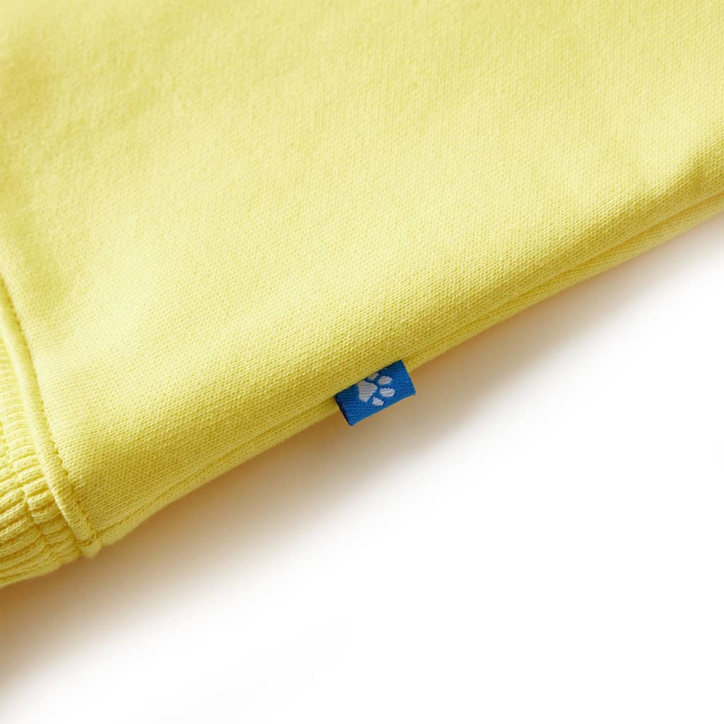 Sweat-shirt pour enfant taille 92 jaune clair - 92 (1 5-2 ans) - number 4.