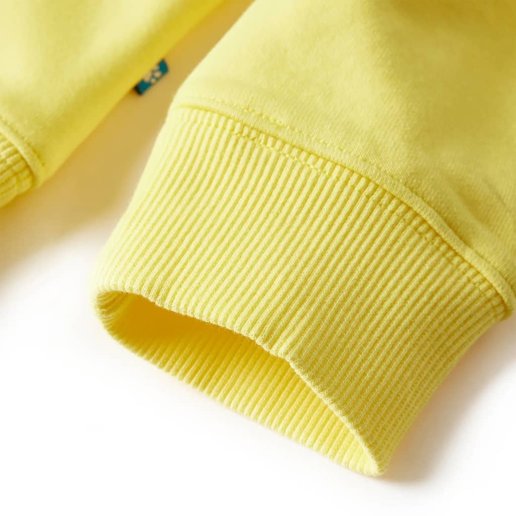 Sweat-shirt pour enfant taille 92 jaune clair - 92 (1 5-2 ans) - number 5.