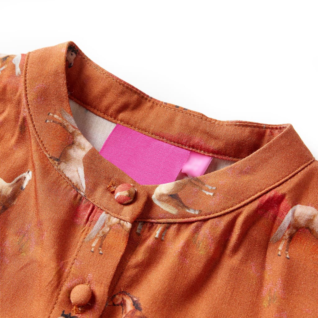 Robe pour enfant taille 92 couleur cognac - 92 (1 5-2 ans) - number 3.