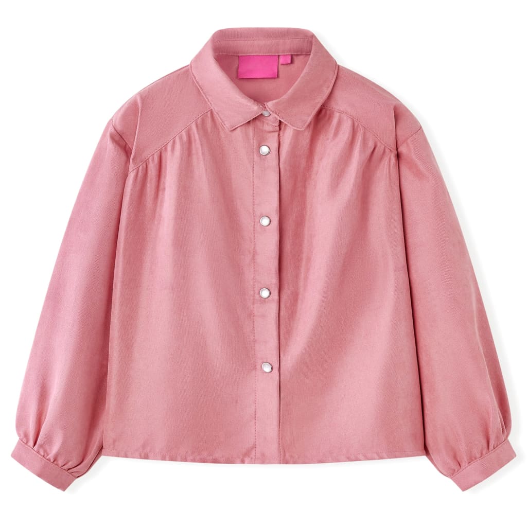 Chemisier pour enfant taille 92 manches lanterne vieux rose - 92 (1 5-2 ans) - number 1.