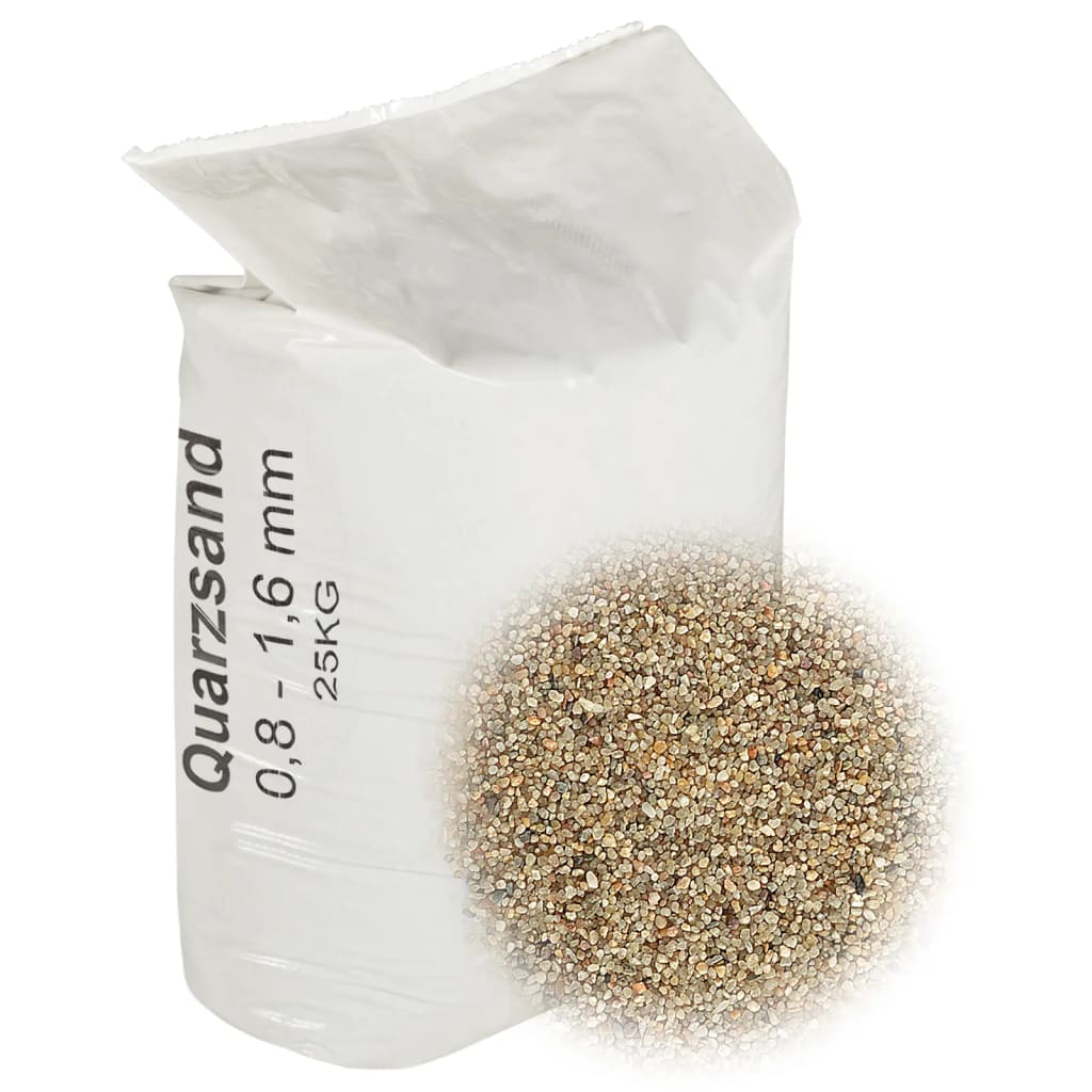 Filter sand 25 kg 0.8-1.6 mm - number 1.